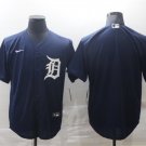 Any Size Detroit Tigers blank cool Baseball Jersey Navy blue