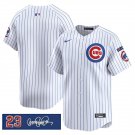Chicago Cubs Blank White Pinstripe 'Ryne Sandberg Tribute' Vapor Jersey