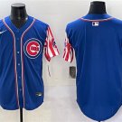 Men's Chicago Cubs Blank Royal 2025 Independence Day Vapor Premier Limited Stitched Jersey