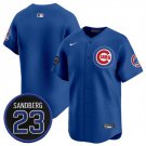 Men's Chicago Cubs Blank Royal 'Ryne Sandberg Tribute' Vapor Limited V2 Jersey