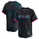 Miami Marlins Blank Black 2025 City Connect Limited Stitched Baseball Jersey