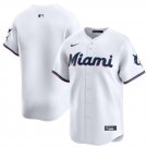 Miami Marlins Blank White Home Limited Stitched Baseball Jersey