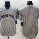 Minnesota Twins Blank Gray Home Team Cool Base Stitched Jersey
