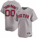 Any Size Boston Red Sox Nike Custom Baseball Jersey Gray