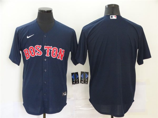Boston Red Sox Blank Navy Limited Stitched Baseball Jersey