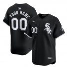 Any Size Chicago White Sox Custom Cool Baseball Jersey Black