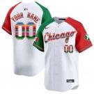 Men's Chicago White Sox ACTIVE PLAYER Custom White/Red/Green Mexico Vapor Jersey