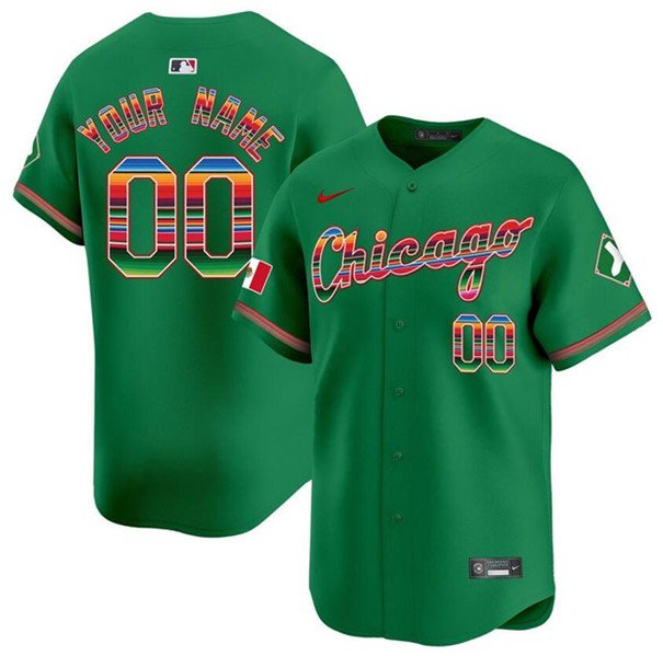 Men's Chicago White Sox Customized Green Mexico Vapor Premier Limited Stitched Jersey