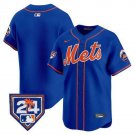 New York Mets Blank Royal Spring Training V2 Limited Stitched Baseball Jersey