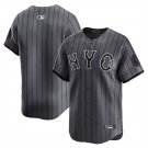 Any Size New York Mets Blank Nike Graphite 2024 City Connect Limited Jersey