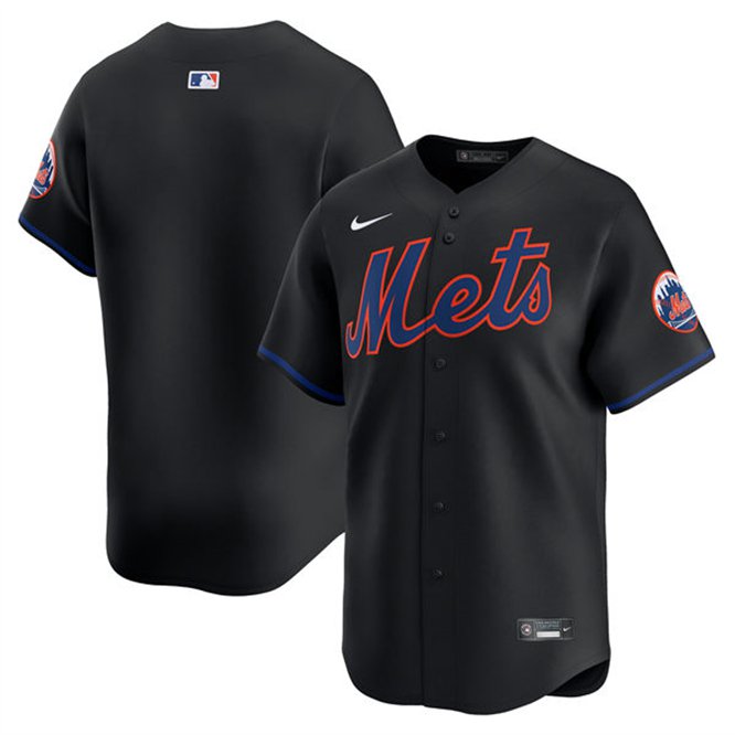 New York Mets Blank Black Alternate Baseball Limited Jersey