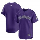 Colorado Rockies Blank Purple Limited Stitched Cool Baseball Jersey