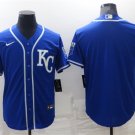 Men's Kansas City Royals Blank Blue Cool Base Stitched Jersey