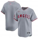 Los Angeles Angels Blank Gray Away Limited Baseball Stitched Jersey