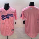 Men's Los Angeles Dodgers Blank Pink 2025 Tokyo Series Limited Stitched Jersey