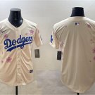 Men's Los Angeles Dodgers Blank Cream 2025 Tokyo Series Limited Stitched Jersey