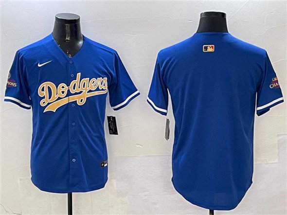 Los Angeles Dodgers Blank Royal 2025 Gold Collection Limited Stitched Baseball Jersey