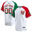 Men's New York Yankees ACTIVE PLAYER Custom White/Red/Green Mexico Jersey