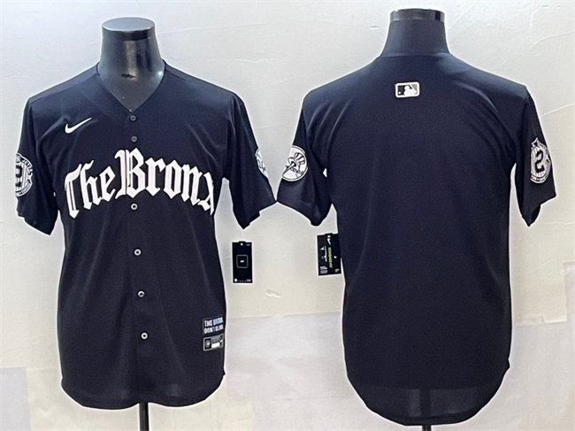 Men's NYY Blank Black 'Gothic Legacy Edition' Vapor Premier Limited Stitched Jersey