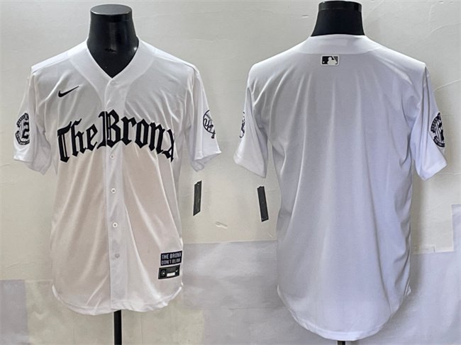 Men's New York Yankees Blank White 'Gothic Legacy Edition' Vapor Premier Limited Stitched Jersey