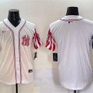 Men's New York Yankees Blank White American Style Limited Stitched Baseball Jersey
