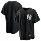 New York Yankees Blank Black Cool Base Stitched Baseball Jersey