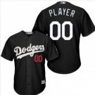 Los Angeles Dodgers Custom Cool Baseball Stitched Jersey Black
