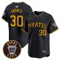 PIT #30 Paul Skenes Black 412 Patch Limited V3 Player Stitched Jersey
