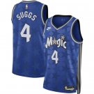 Men's Magic #4 Jalen Suggs Classic Basketball Jersey Blue 2024
