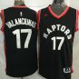 Raptors #17 Jonas Valanciunas Black Stitched NBA Jersey