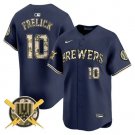 Men’s Sal Frelick Milwaukee Brewers Armed Forces Day Vapor Premier Limited Navy Jersey