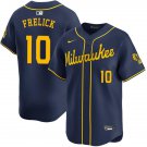 Milwaukee Brewers #10 Sal Frelick Nike Navy Alternate Limited Jersey