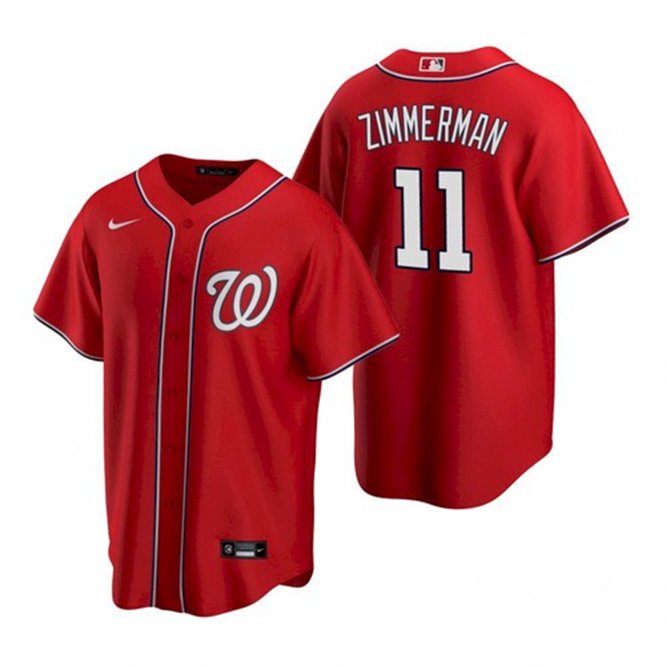 WAS #11 ryan zimmerman cool base Jersey red