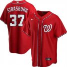 Mens Womens Youth Washington Nationals #37 Stephen Strasburg Cool Jersey Red