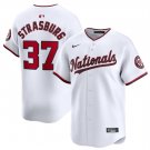 Men's Washington Nationals #37 Stephen Strasburg 2024 White Cool Baseball Jersey