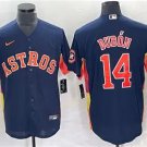 Any Size Astros #14 Mauricio Dubón 2024 Alternate Baseball Jersey Navy