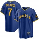 Seattle Mariners #7 Jorge Polanco Royal City Connect Limited Jersey