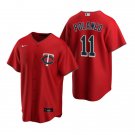 Minnesota Twins #11 Jorge Polanco Nike Red Alternate CoolBase Jersey