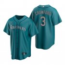 Seattle Mariners #3 J.P. Crawford Nike Aqua Alternate Cool Base Jersey