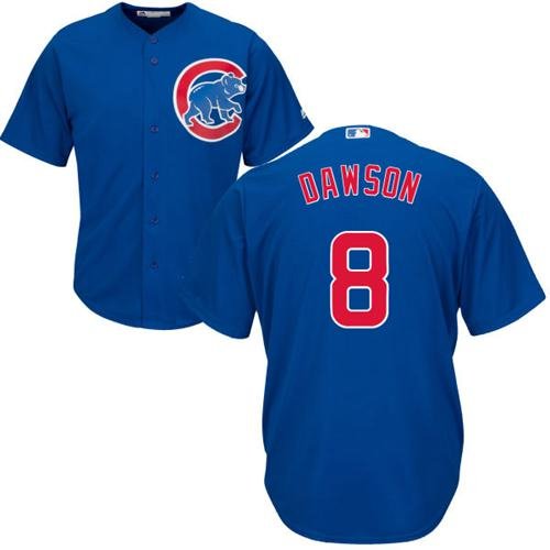 CHC 8 Andre Dawson Blue Cool Player Jersey