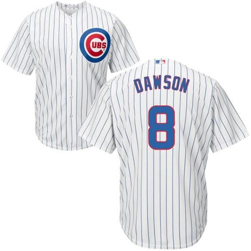 CHC #8 Andre Dawson White Cool Player Jersey