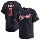 Washington Nationals #1 MacKenzie Gore Nike Navy Alternate Limited Player Jersey
