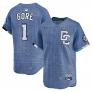 Washington Nationals #1 MacKenzie Gore Nike Blue 2025 City Connect 2.0 Limited Jersey