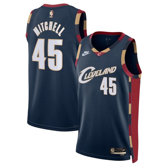 Men's Cleveland Cavaliers Donovan Mitchell Navy 2025 Classic Edition Jersey