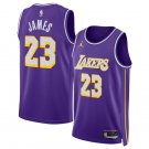 Men's Los Angeles Lakers #23 LeBron James Purple 2025 Statement Edition Jersey