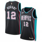 Men's Memphis Grizzlies #12 Ja Morant Black 2025 Classic Edition Stitched Jersey