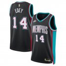 Men's Memphis Grizzlies #14 Zach Edey Black 2025 Classic Edition Stitched Jersey