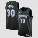 Men's Minnesota Timberwolves #30 Julius Randle Black 2025 Classic Jersey