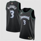 Men's Minnesota Timberwolves #3 Jaden McDaniels Black 2025 Classic Jersey