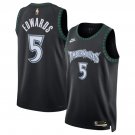 Men's & Youth Anthony Edwards Minnesota Timberwolves #5 Classic Jersey Black